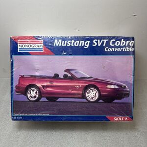 Monogram 1/25 1996 96 Ford Mustang SVT Cobra Sn95 Convertible Model Kit SEALED
